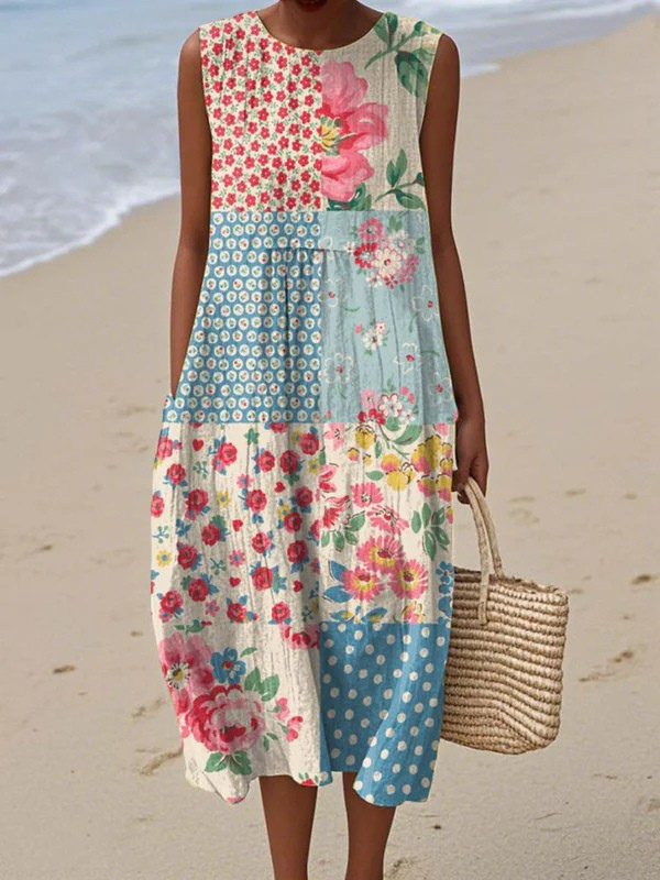 Opal | Airy Tie-Back Midi Dress